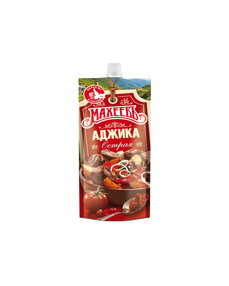 Maheev - Sauce-Seasoning (DoyPack) Adjika Hot 140gr