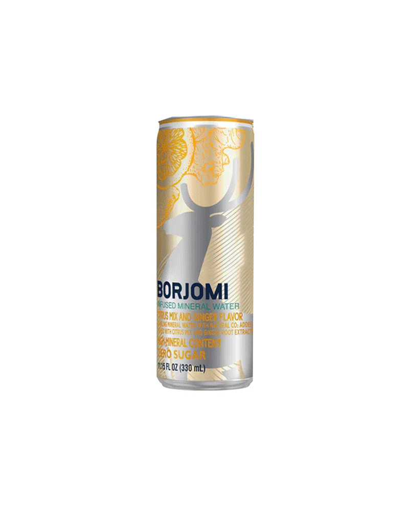 Borjomi - Water (Can) Mineral Borjomi With Citrus+Ginger 330ml