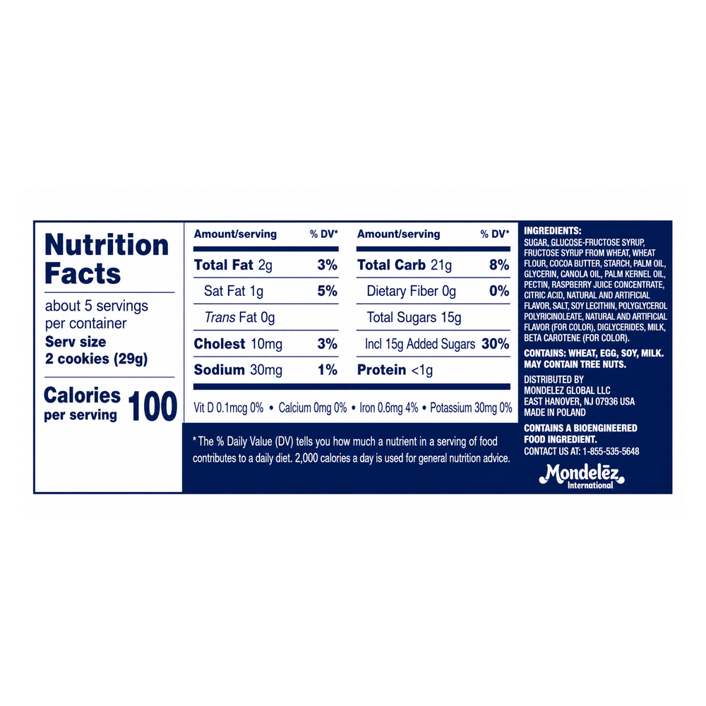 Biscuit Choco Glazed Cookies with Raspberry – 5.19 oz (147gr)