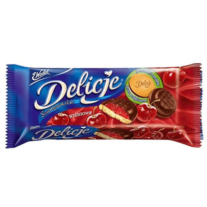 Cookies Delicje –  Choco Glazed –  with Cherry – 5.19 oz (147gr)
