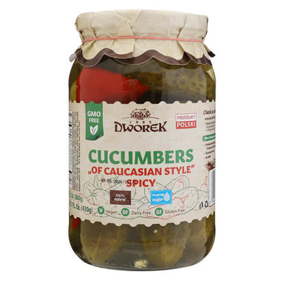 Marinated Pickles with Hot Pepper – 31.75 oz (900gr)