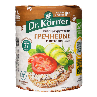 Хрустящий гречневый хлеб – 100 г (3,53 унции)