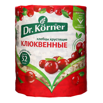 Хрустящий хлеб с клюквой и шоколадным коктейлем – 100 г (3,53 унции)