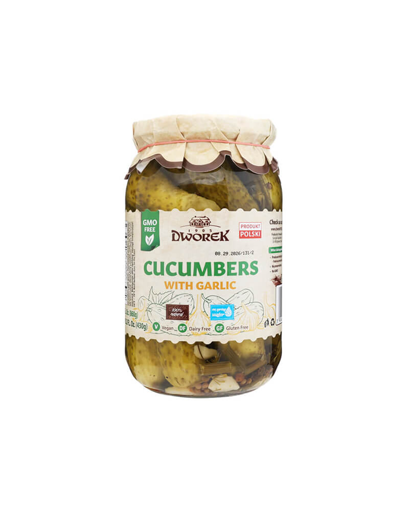 Dworek - Marinated Pickles W/Garlic 900gr