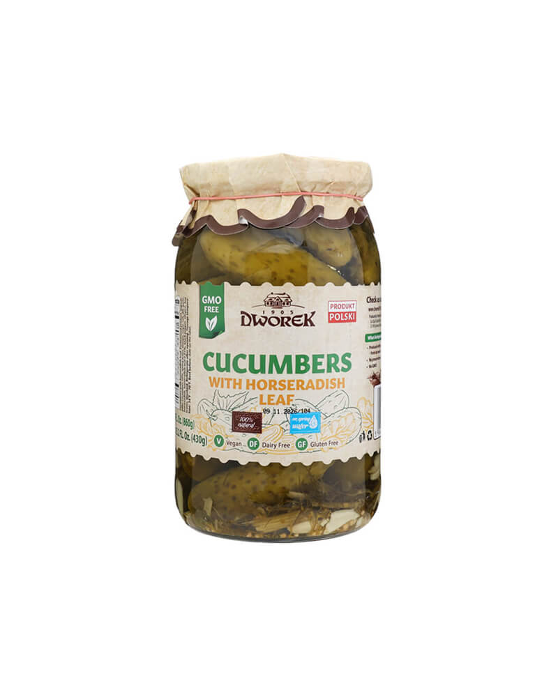 Dworek - Marinated Pickles W/Horseradish 900gr