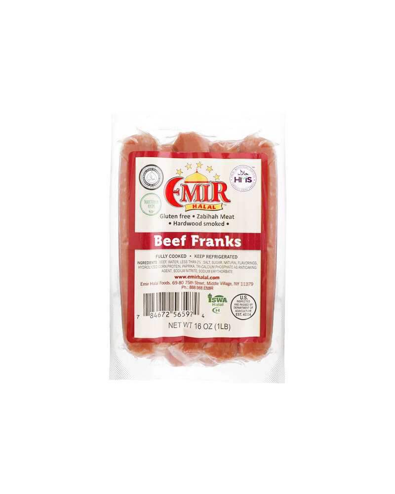 Emir - (Pre-Pk) Halal-Sausage Beef Franks 1lb