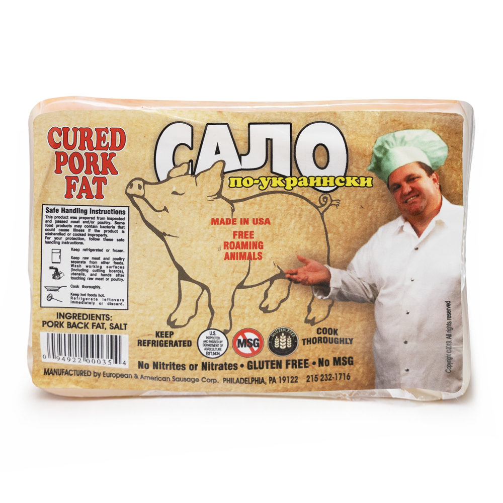 Salo Cured Po-Ukrainski – Pre-Packed – Sold by weight