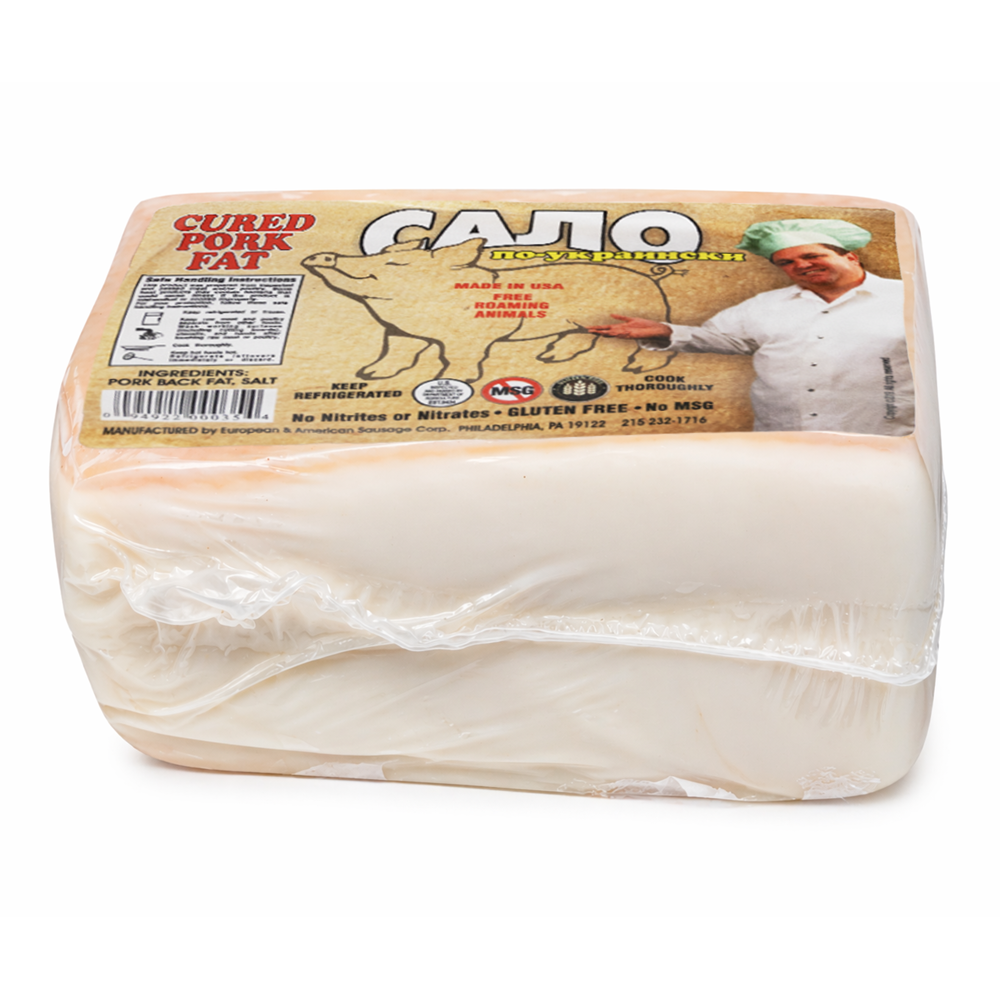 Salo Cured Po-Ukrainski – Pre-Packed – Sold by weight
