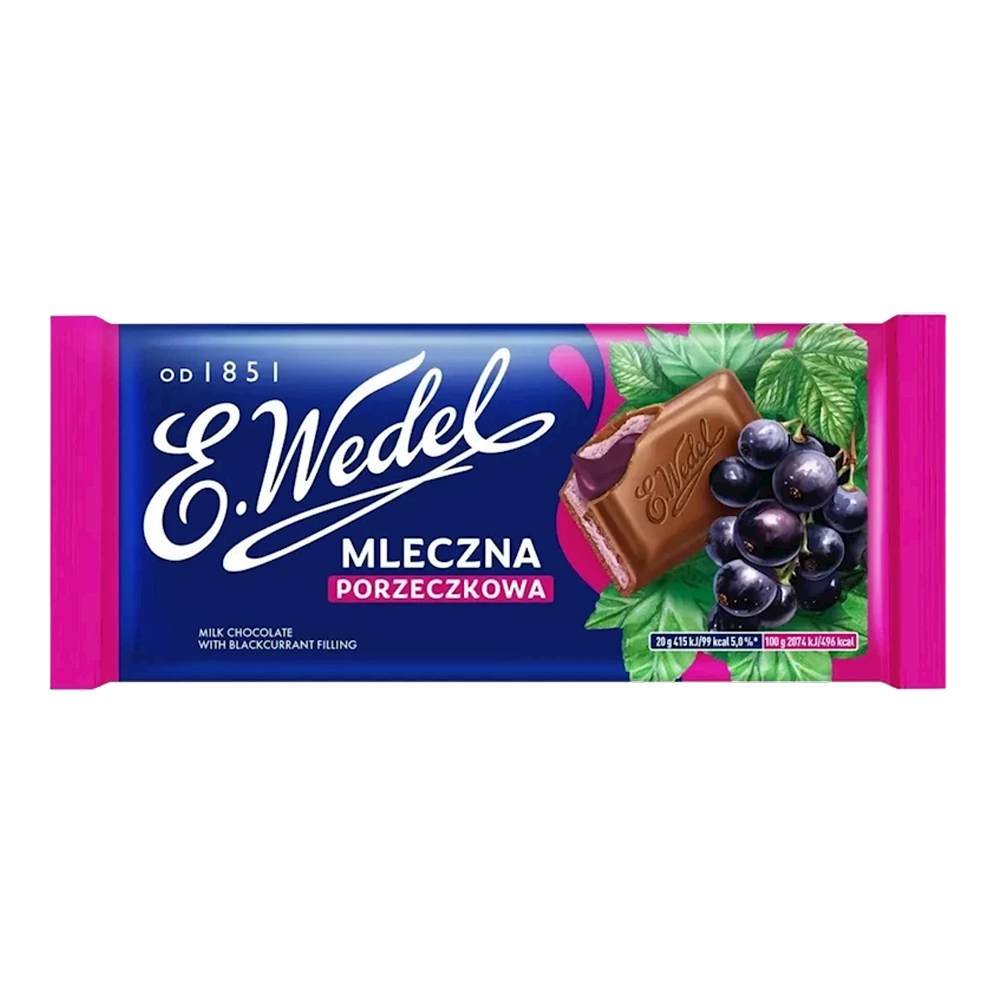 Chocolate Milk with Blackcurrant – Bar – 3.53 oz (100 gr)