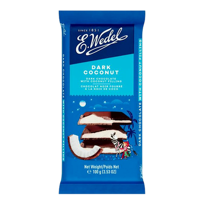 Chocolate Dark with Coconut – Bar – 3.53 oz (100 gr)
