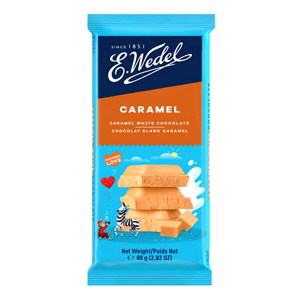 Chocolate Milk White with Caramel – Bar – 2.82 oz (80 gr)