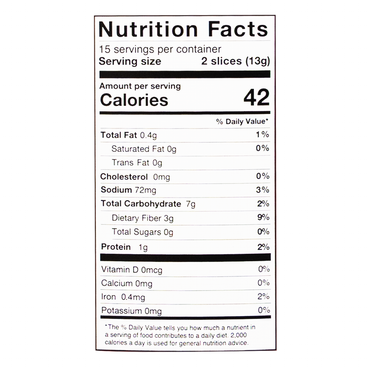 Toasted Bread with Chia Seeds, and Sea Salt – Box – 6.88 oz (195 gr)