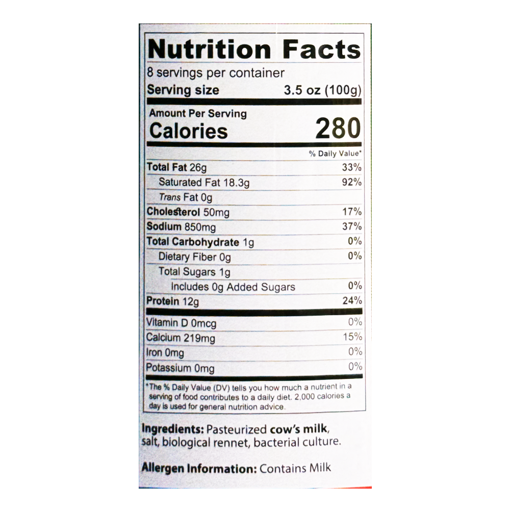 Feta Cheese Tin White Cheese 60% – 28.22 oz (800gr)