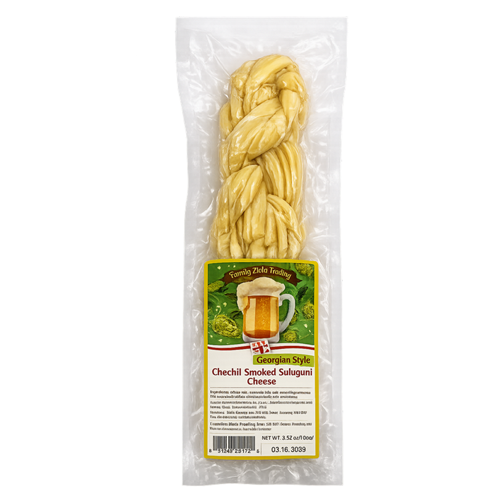 Smoked Suluguni Cheese – Chechil, Georgian Style – 3.53 oz (100 gr)