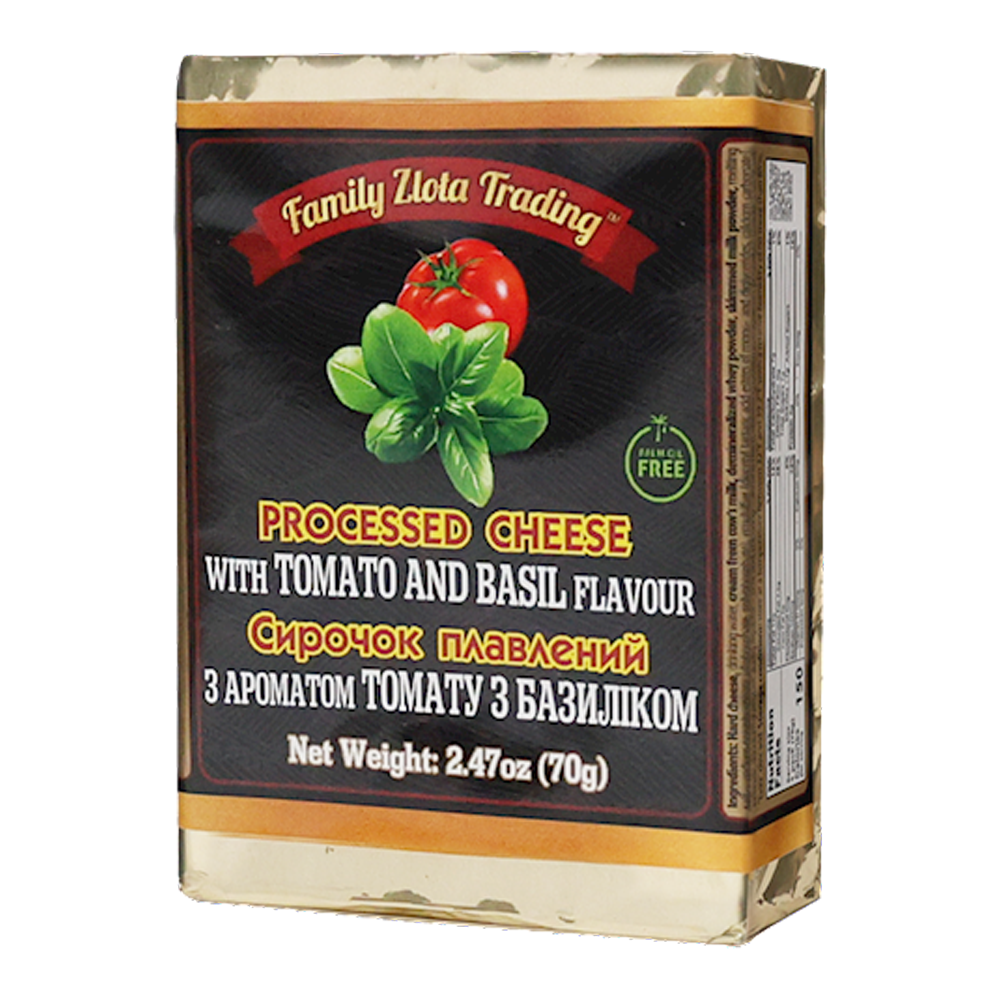 Processed Cheese Tomato and Basil – 2.47 oz (70gr)