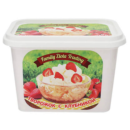 Farmer Cheese with Strawberry – 1 lb (454gr)