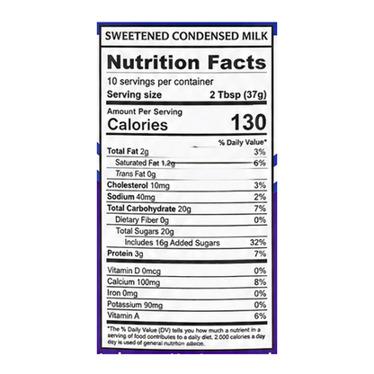 Condensed Milk Sweetened E/O – 13.05 oz (370gr)