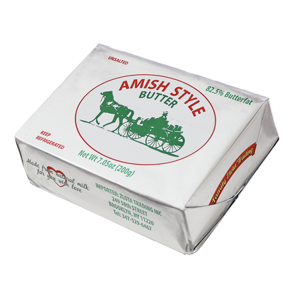 Butter Amish Style 82.5% –  Unsalted – 7.05 oz (200gr)