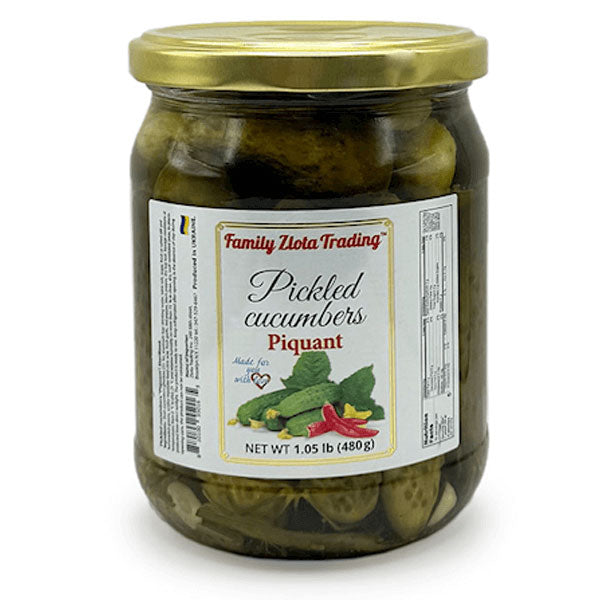 Pickled Cucumbers Piquant – 16.93 oz (480gr)