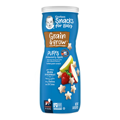 Baby Snack Puffs Strawberry, Apple – 1.48 oz (42 gr)