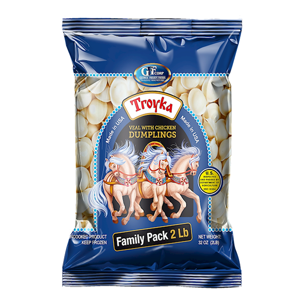 Dumplings Troyka-Veal with Chicken – 2lb (907gr)