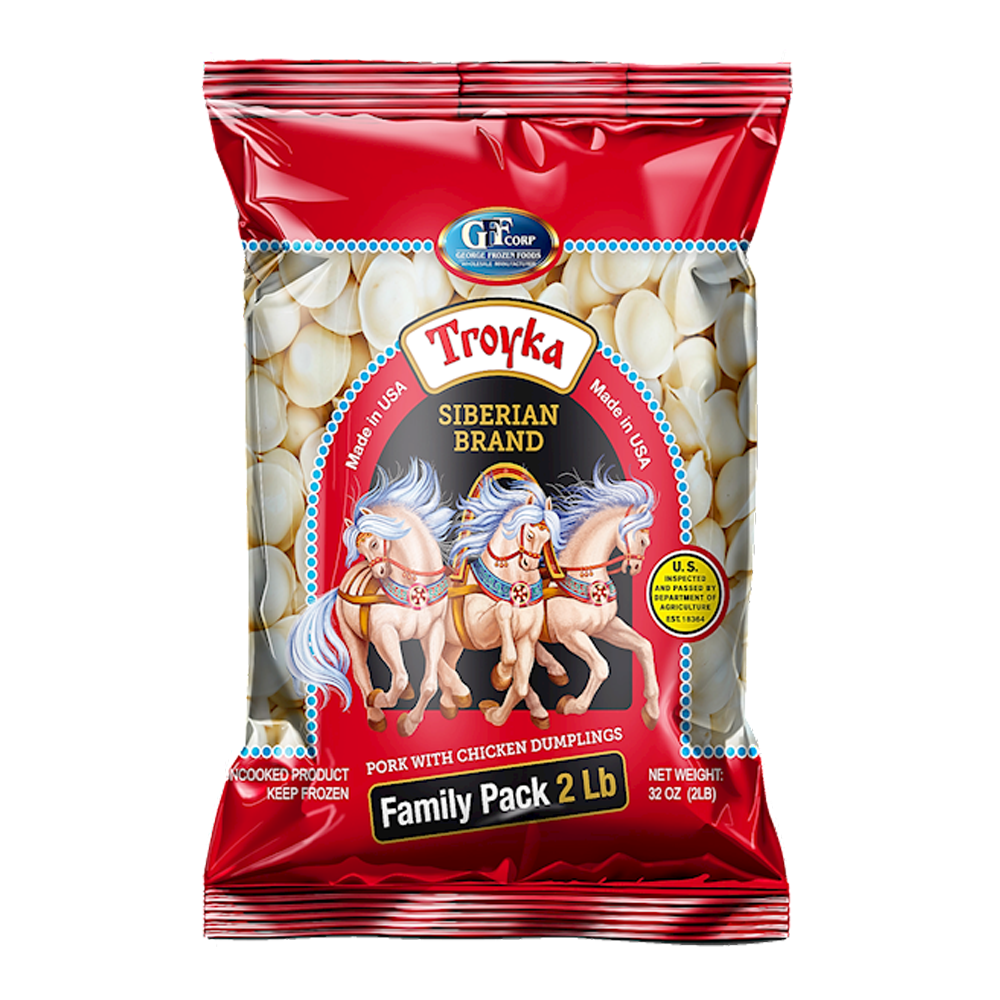 Dumplings Troyka-Siberian – 2lb (907gr)