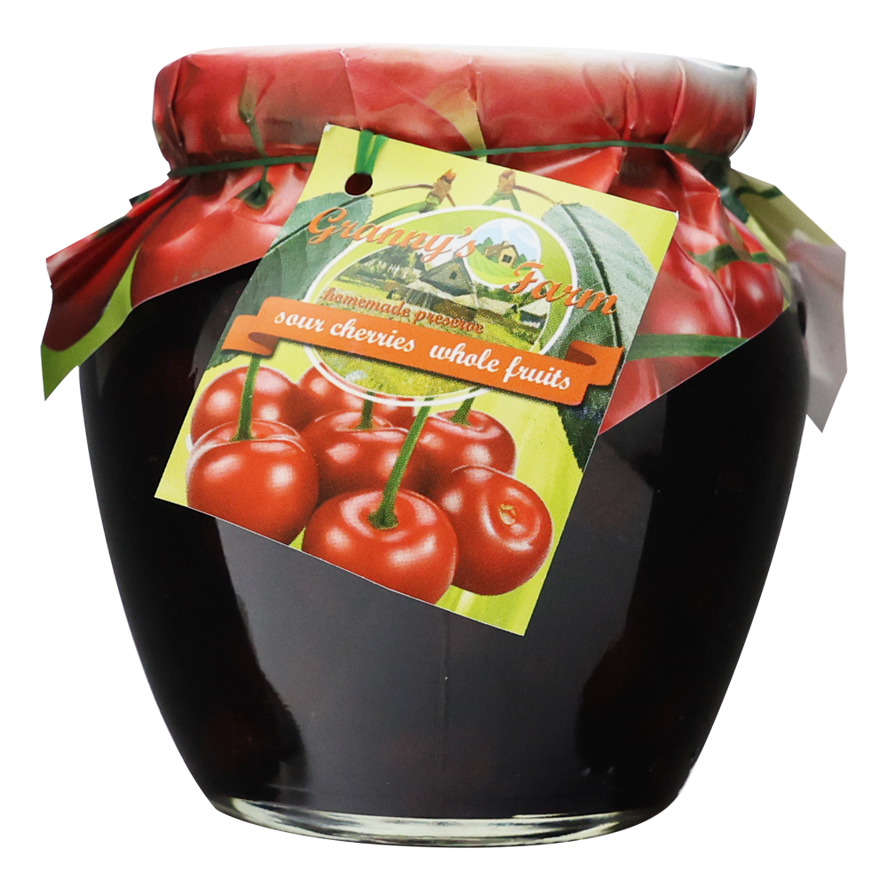 Preserve Sour Cherry (Amfora) Pitted – 580 gr