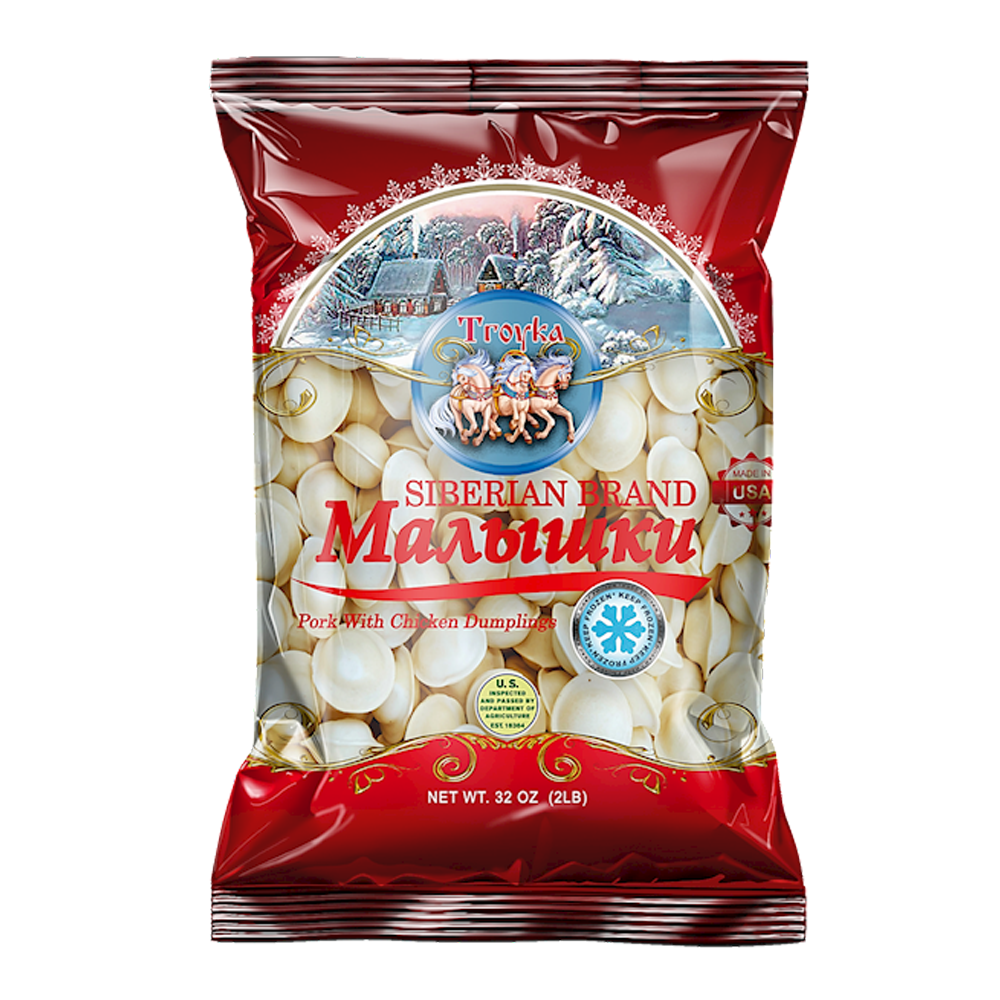 Пельмени Малишки-Сибирские — 2 фунта (907гр)