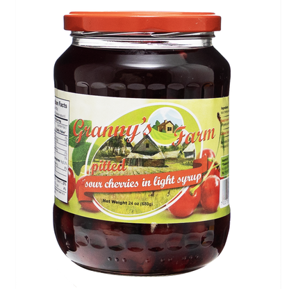 Compote Sour Cherry (Pitted) – Jar – 23.99 oz (680 gr)