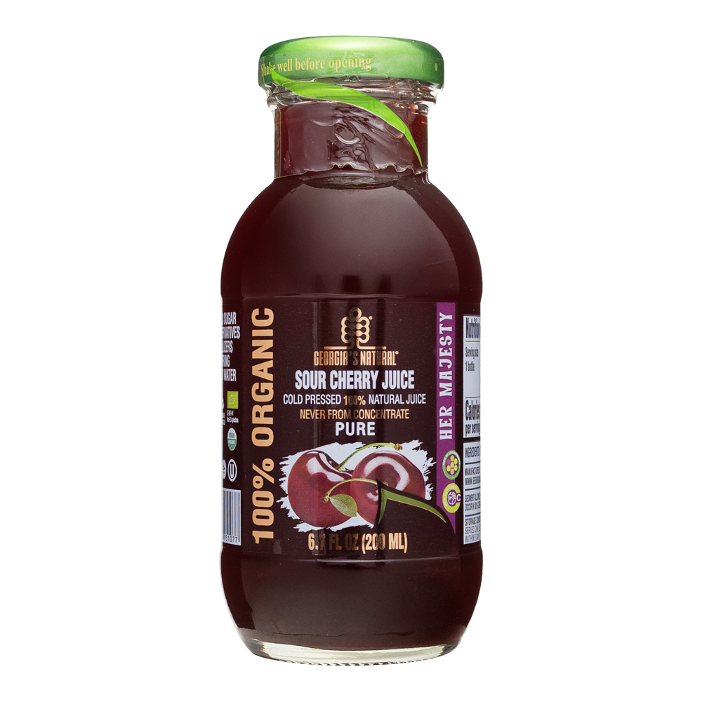Georgia'S Natural Organic Juice Exclusive TART SOUR CHERRY – 6.76 fl oz (200.0ml)