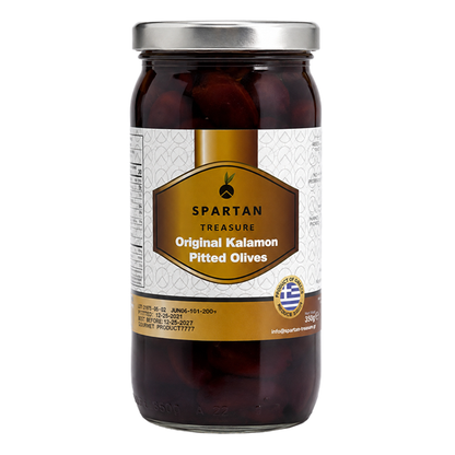 Kalamata Olives – Jumbo, Pitted – 6.35 oz (180 gr)