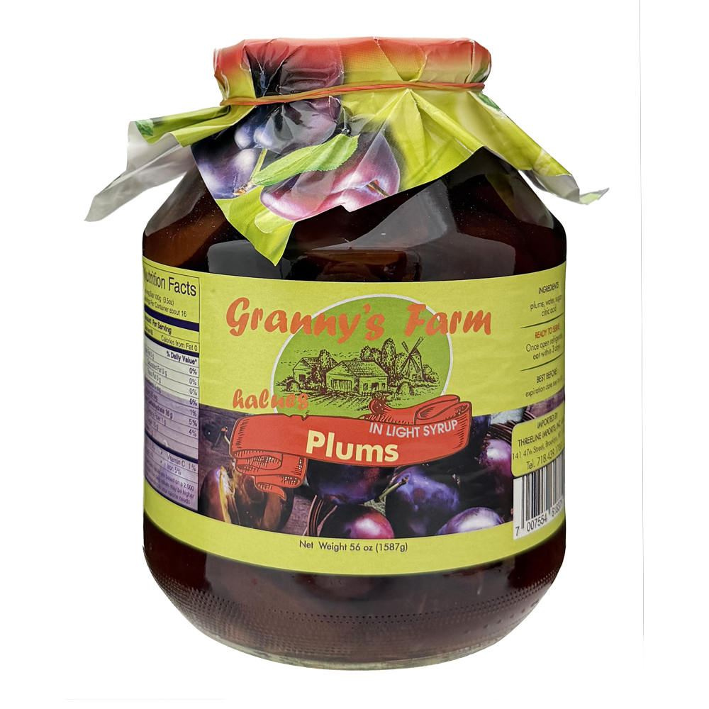 Compote Plum Halves –  1.8 qt – 57.48 fl oz (1.7lt)