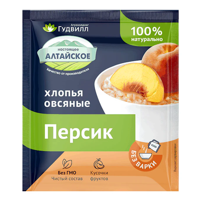 Овсяные хлопья с персиком – 40 г (1,41 унции)