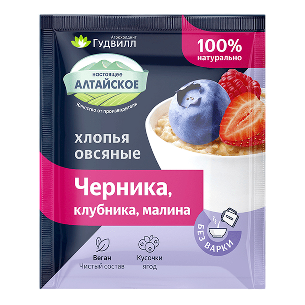 Овсяные хлопья с ягодами – 40 г (1,41 унции)