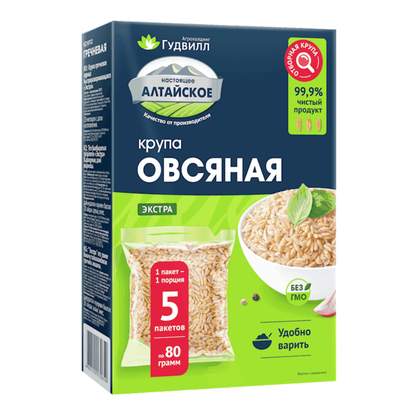 Овес у пакетиках для варіння – 400 г