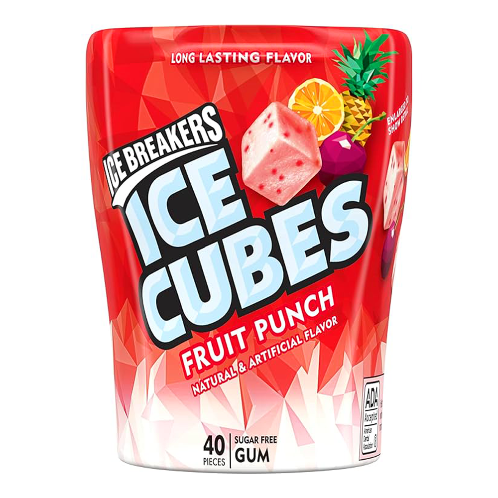 Gum Ice Cubes Fruit Punch – 40 ct