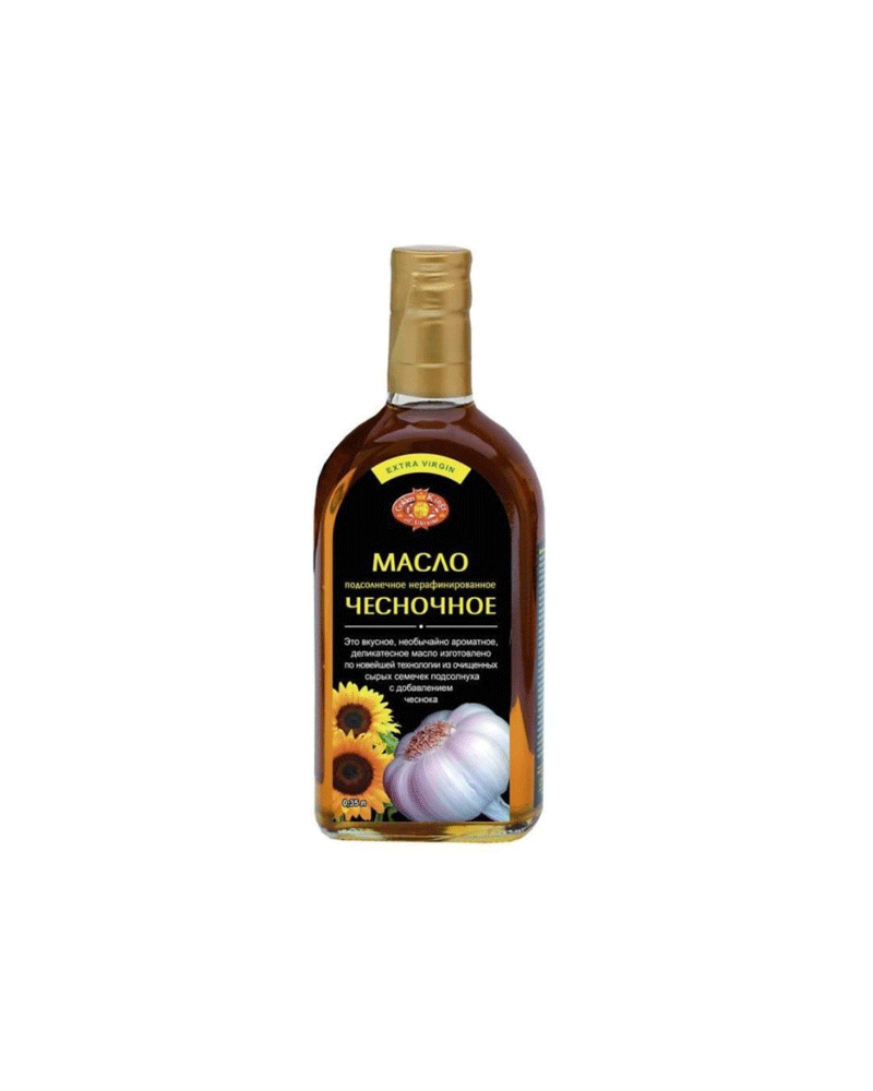 Golden King - Sunflower Oil (Glass) W/Garlic 350ml