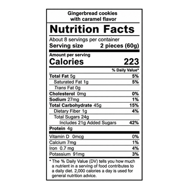 Gingerbread with Caramel – 17.64 oz (500gr)