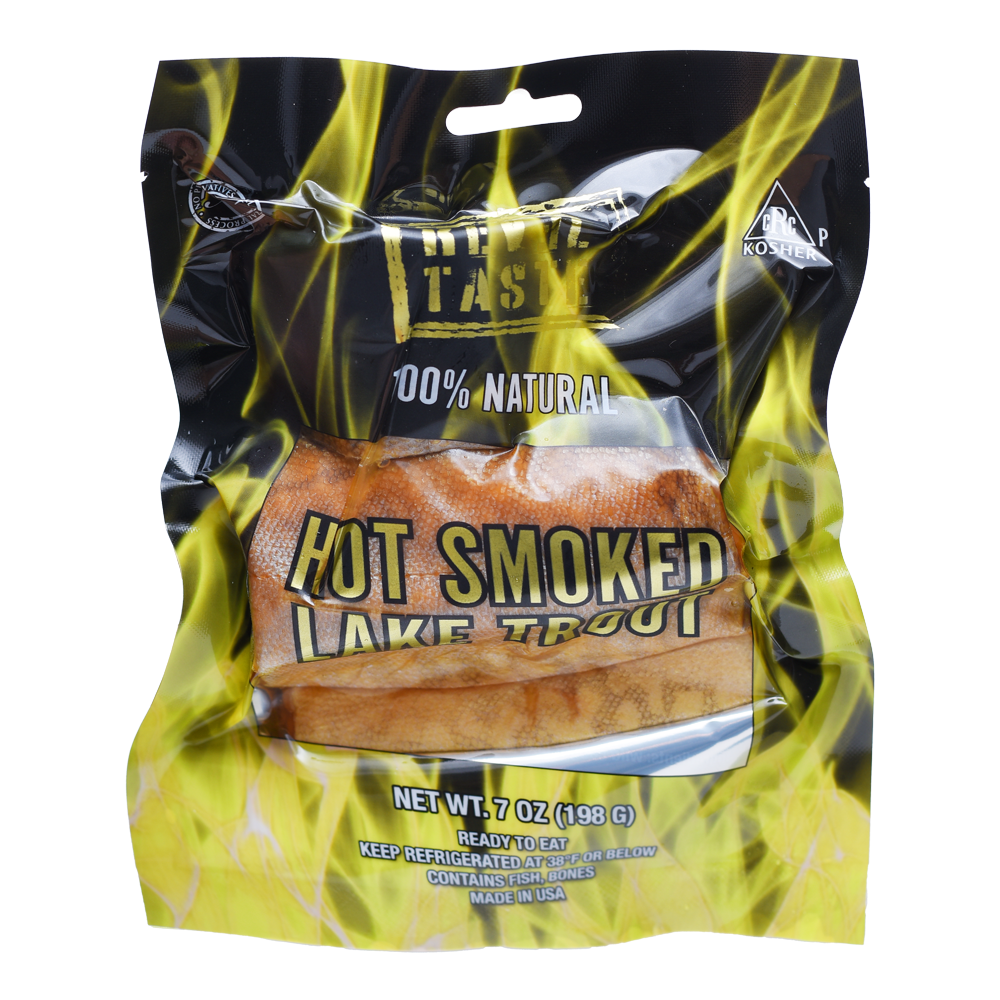 Hot Smoked Lake Trout Chunk – 7 oz (198 gr)