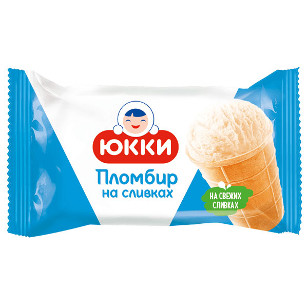 Мороженое в вафельном стаканчике – Пломбир Крем-Брюле – 4,59 унции (130 г)