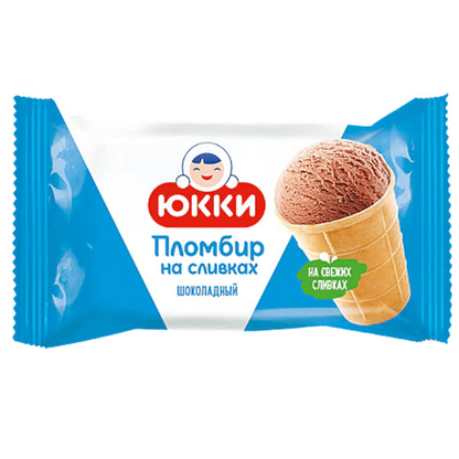 Ice Cream Wafer Cup –  Plombir Chocolate – 4.59 oz (130gr)
