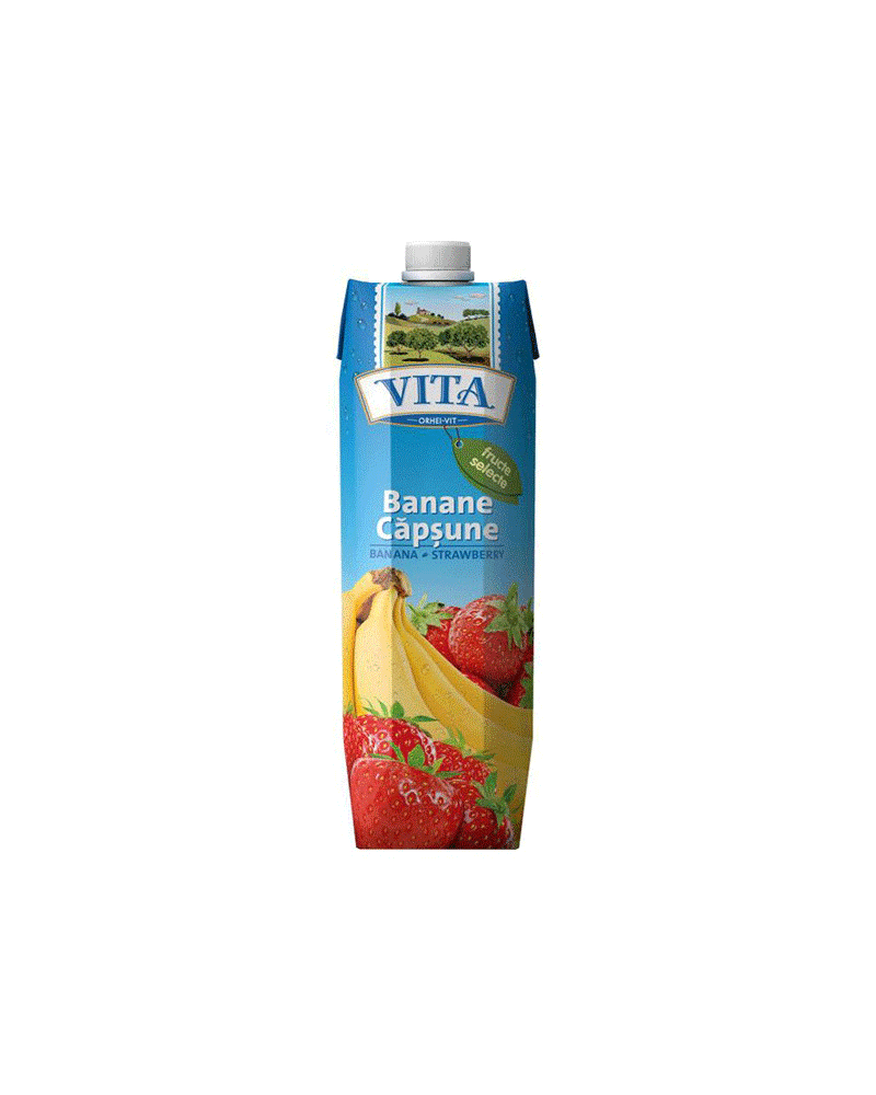 Vita - Juice (Tp) Banana-Strawberry Nectar 1lt