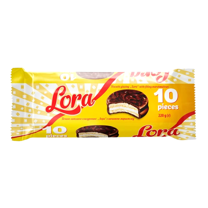 Biscuit Choco Glaze with Marshmallow – Pack – 7.76 oz (220 gr)