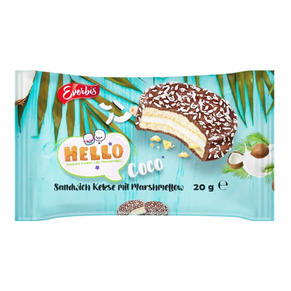Biscuit Choco Glaze Hello Coco – Pack – 0.71 oz (20 gr)