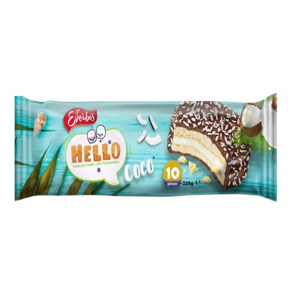 Biscuit Choco Glaze Hello Coco – Pack – 7.05 oz (200 gr)