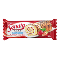 Biscuit Swiss Roll with Strawberry – Pack – 5.29 oz (150 gr)