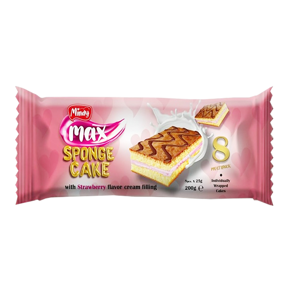 Biscuit Sponge Cake with Strawberry – Pack – 7.05 oz (200 gr)