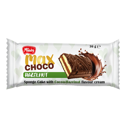 Biscuit Sponge Cake Max Choco with Hazelnut – Pack – 1.27 oz (36 gr)