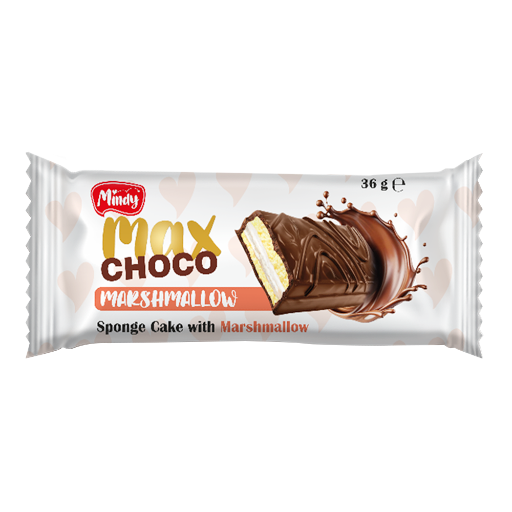 Biscuit Sponge Cake Max Choco with Marshmallow – Pack – 1.27 oz (36 gr)