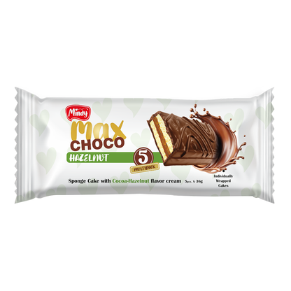 Biscuit Sponge Cake Max Choco with Hazelnut – Pack – 6.35 oz (180 gr)